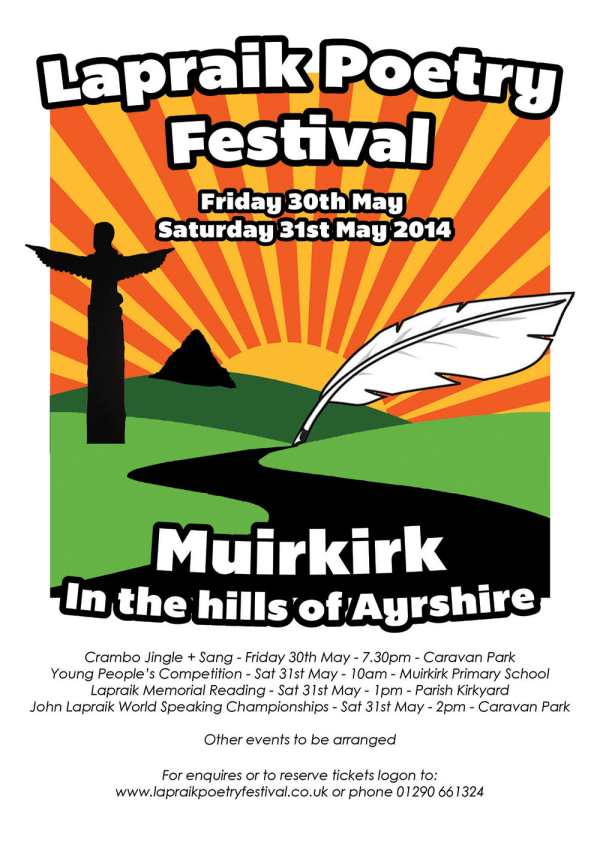 Lapraik Poetry Festival 2014 Muirkirk Ayrshire Scotland