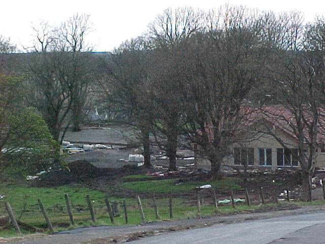 Muirkirk caravan park under construction spring 2000