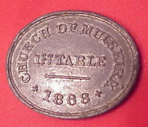 Communion Token from Muirkirk Parish Church