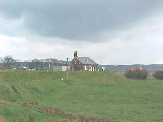 car racing track - once part of Muirkirk railway station