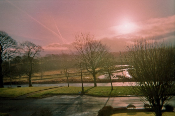 Colourful skies in Muirkirk February 2009