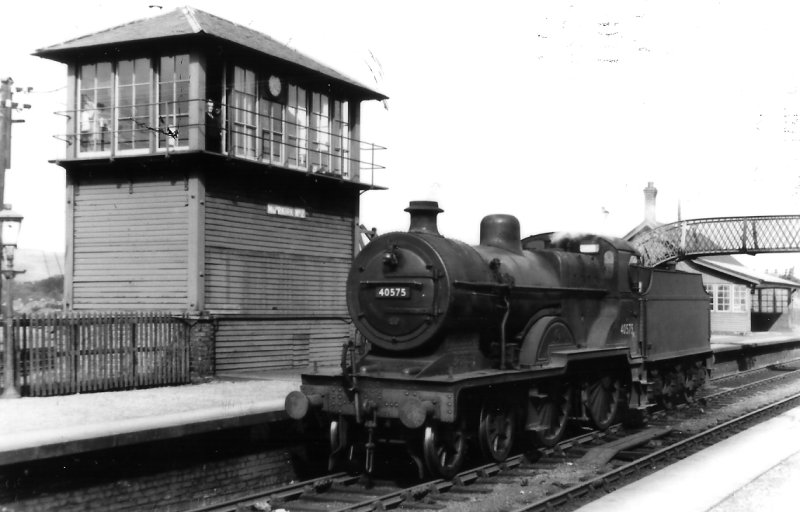 Muirkirk Railway Station showing the signal box